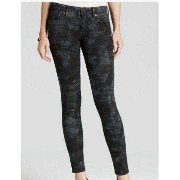 True Religion Women's Casey Super Skinny Jean in Tiger Camo Sz 24 $228 - Picture 1 of 8